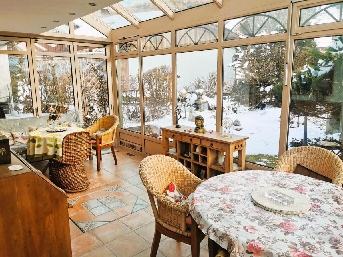 Konstanzer Bergblick Mit Wintergarten Oberstaufen Esterno foto