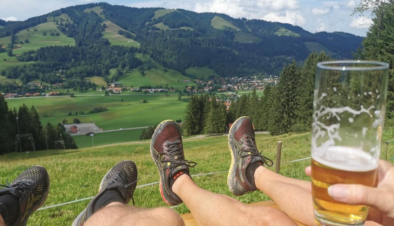 Konstanzer Bergblick Mit Wintergarten Oberstaufen Esterno foto